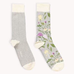 NEW Pokoloko Pima‎ Socks Botanical Size L/XL Fits 9.5 to 12 Peruvian Luxurious
